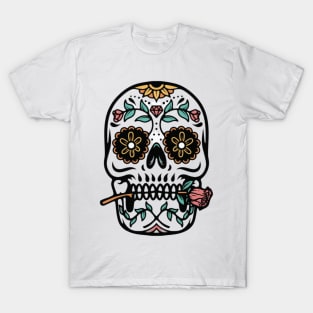 Mexican ornament skull T-Shirt